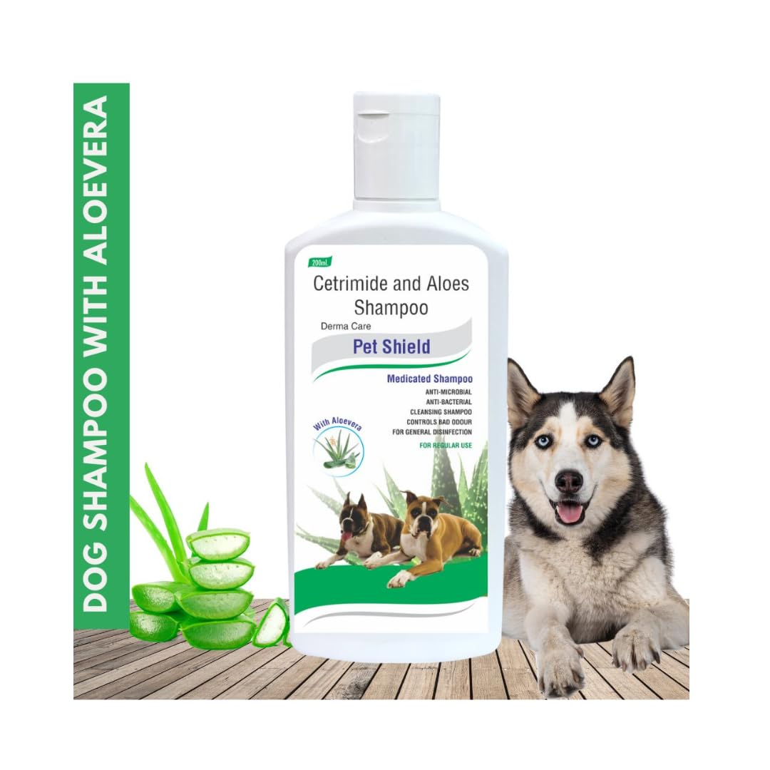 Pil Neem Plus Herbal Pet Shampoo 1000ml | Puppy Safe | Anti-Fungal, Anti-Ticks and Fleas, Antibacterial, Antiseptic & pH Balanced Dog Shampoo | Regular use Coat Cleansing Shampoo for Pets